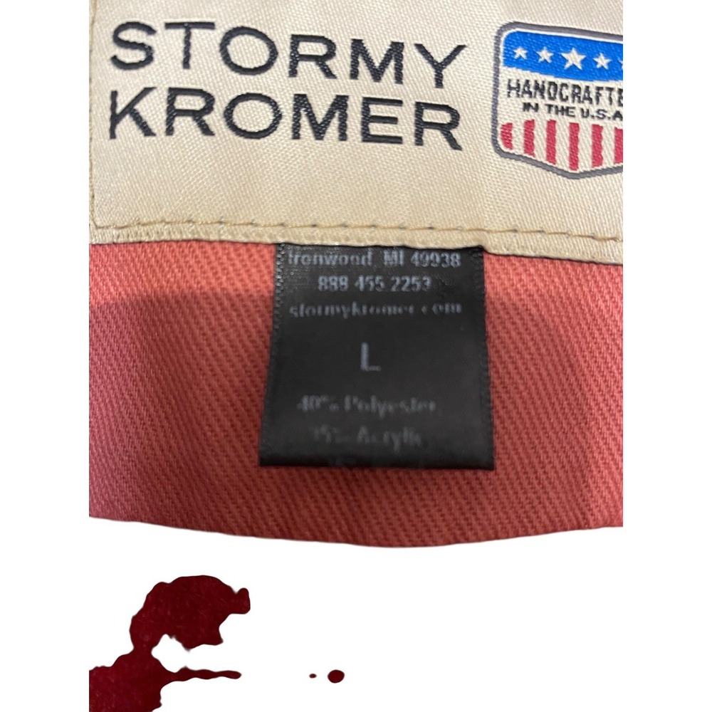 Stormy Kromer Women's Red Button Front Collared Mid-Length Jacket Size L - Picture 6 of 6